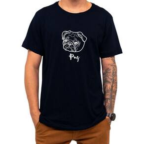 Camiseta Pet Pug Cachorro Raça Cão Presente Natal Roupa