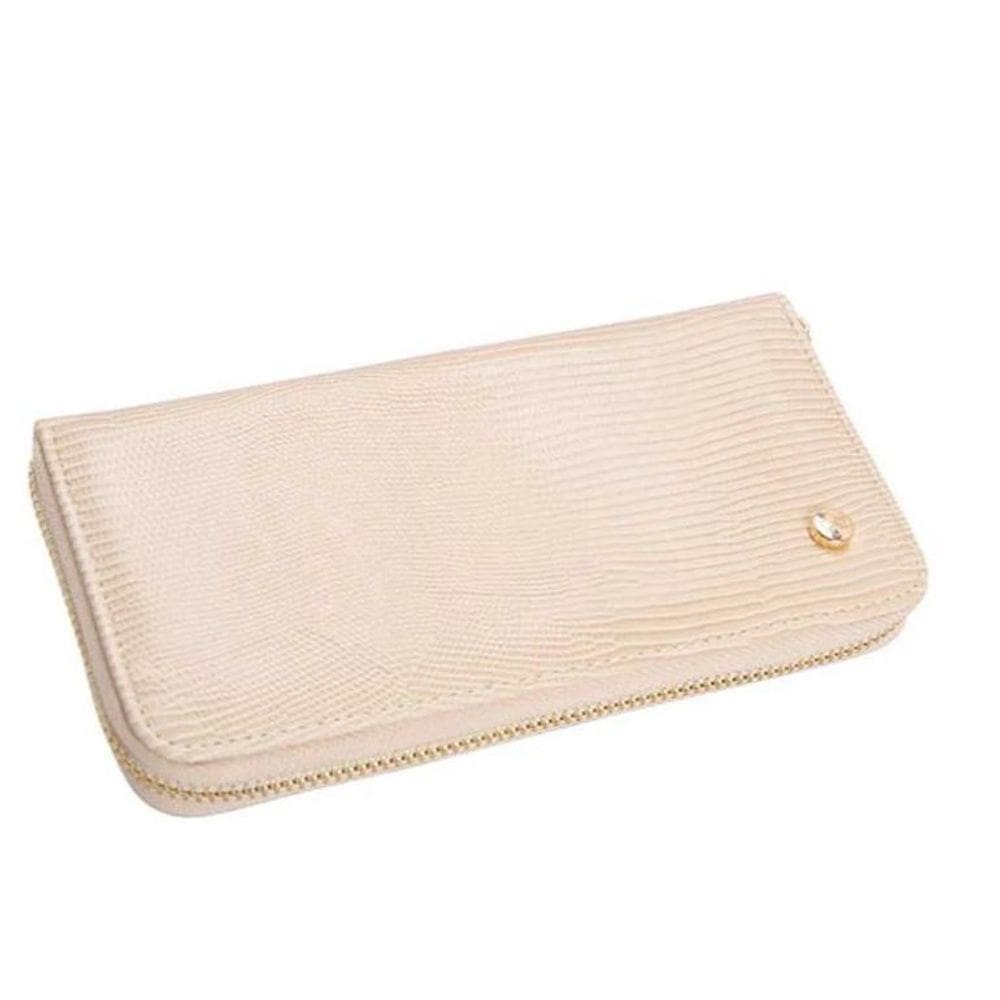 Carteira Feminina Lagarto Perolado