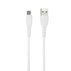 Cabo Usb Para Micro Usb Maketech 1Mt 2.4A Branco Ca-127A
