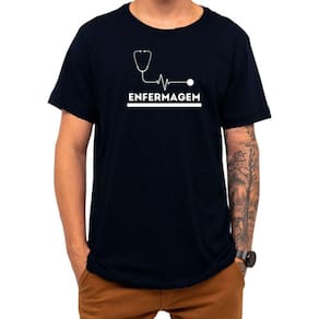 Camiseta Faculdade Enfermagem Enfermeiro Universidad Algodão