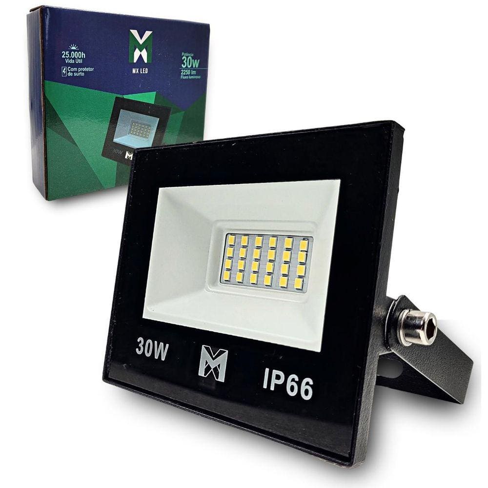 Kit 5 Refletores Holofote Led 30W Verde