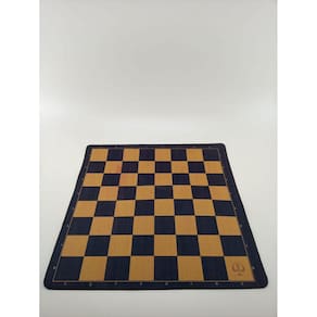 Tabuleiro Xadrez Nacional - 40,1cm - Azul/Caramelo