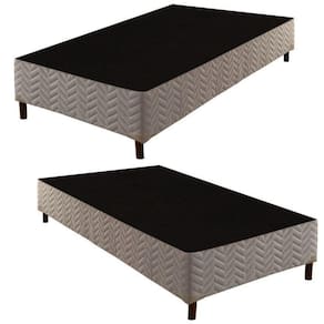 2 Bases Box Solteiro 42x88x188cmgalaxy Rustico Prata