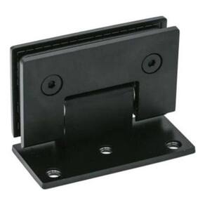 Dobradiça 1011 Inox Preta 180 Porta Box V/V Gv48 Escovado
