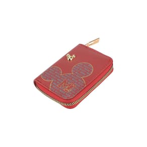 Mini Carteira Mickey Mouse Porta Cartões Ca27884 Vermelho