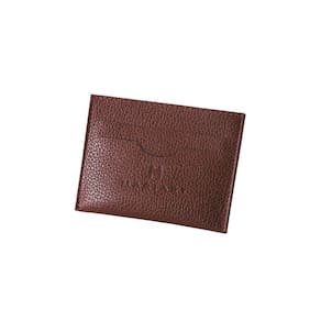 Carteira Porta Cartão Slim Fino 100% Couro Mariart 158 Cafe