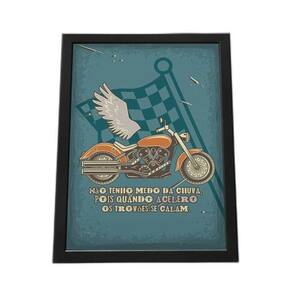 Quadro Com Moldura Não Tenho Medo Da Chuva