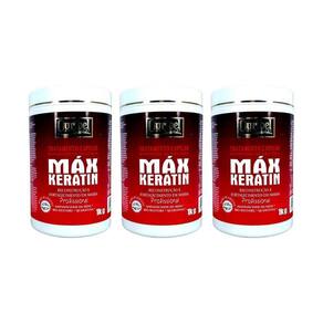 Mascara Ouribel Max Keratin 1000G - Kit Com 3Un