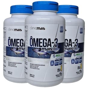 Ômega 3 Óleo De Peixe 90 Cápsulas De 1000Mg Kit Com 3