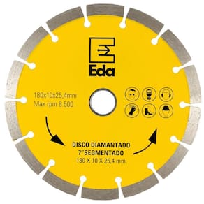 Disco Diamantado Segmentado 180Mm X 25,4 7Pol Profissional