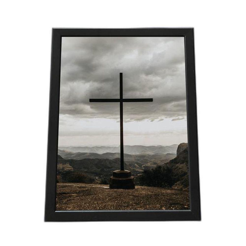 Quadro Com Moldura Religião Cristã 058 Religiao-058-M1