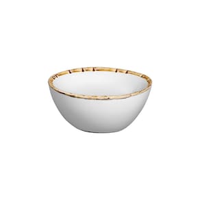 Conjunto 4 Bowl para Sopa Cerâmica Bambu Branco 14cm - Scalla