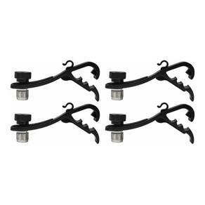 Kit 4 Suporte Para Microfone De Bateria Tipo Clamp Csr 114