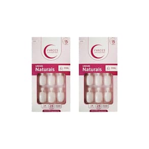 Unhas Postiças Fhaces Natural Oval Com 24Un - 2Un