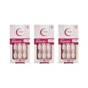 Unhas Postiças Fhaces Natural Oval Com 24Un - 3Un