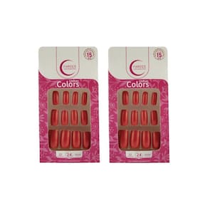 Unhas Postiças Fhaces Colors Discretamente Fashion 28Un- 2Un