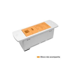 Régua para Tomadas Série 170mm 4 Blocos S/Bloco Qm18706 QTMOV