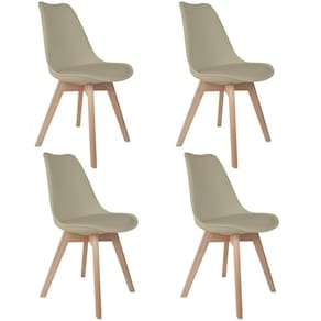 Cadeira para Sala de Jantar Saarinen PP Nude