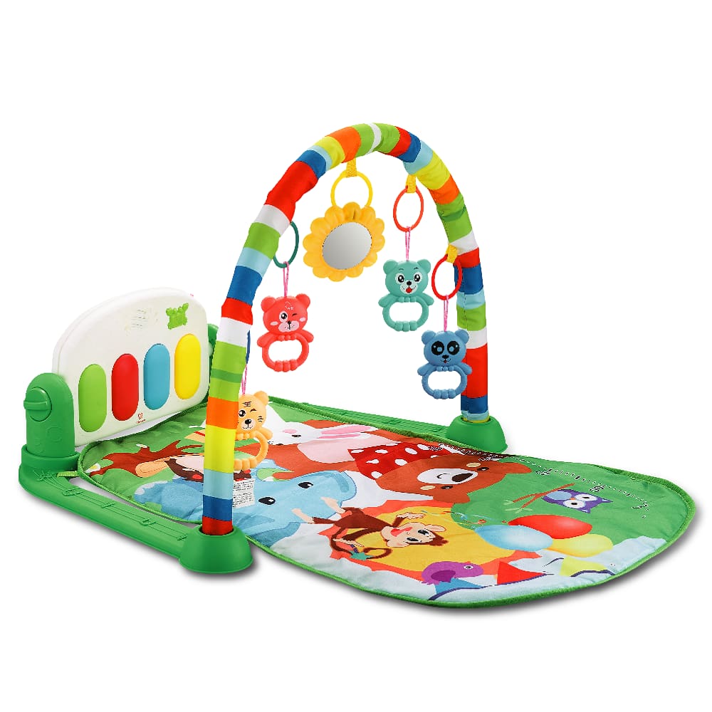 Tapete Verde Color Baby Educativo Moderno