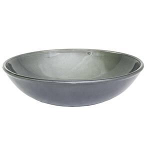 Cuba de Vidro Cinza de Sobrepor para Banheiro Lavabo 35cm