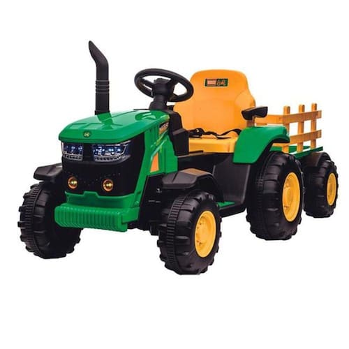 imagem-Trator Infantil Elétrico Verde e Amarelo 12v - Zippy Toys