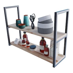 2 Estantes De Qualidade De Madeira P/ Home Office 80X50X20