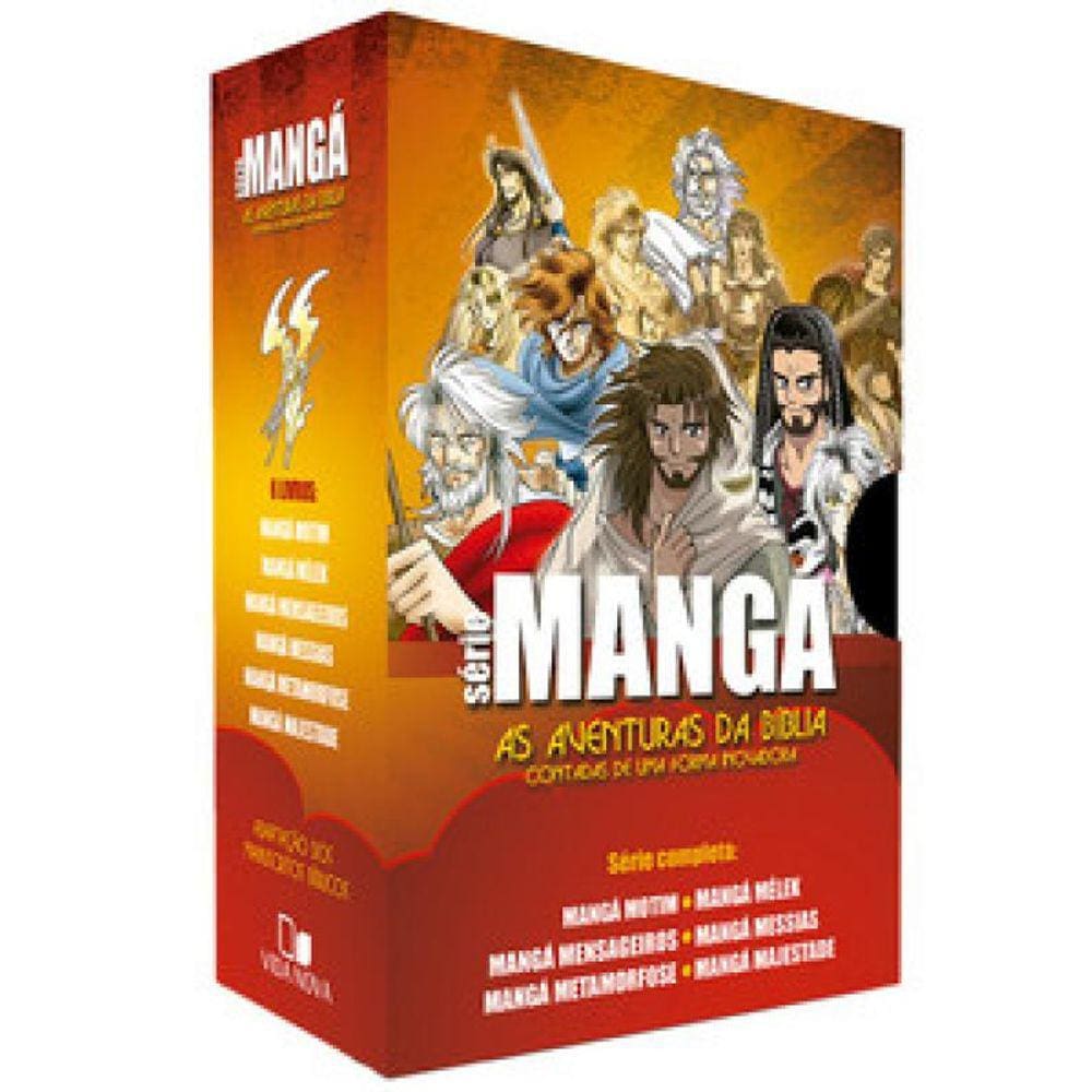 Box Série Mangá - Série Completa: As Aventuras Da Bíblia Contadas De Uma Forma Inovadora
