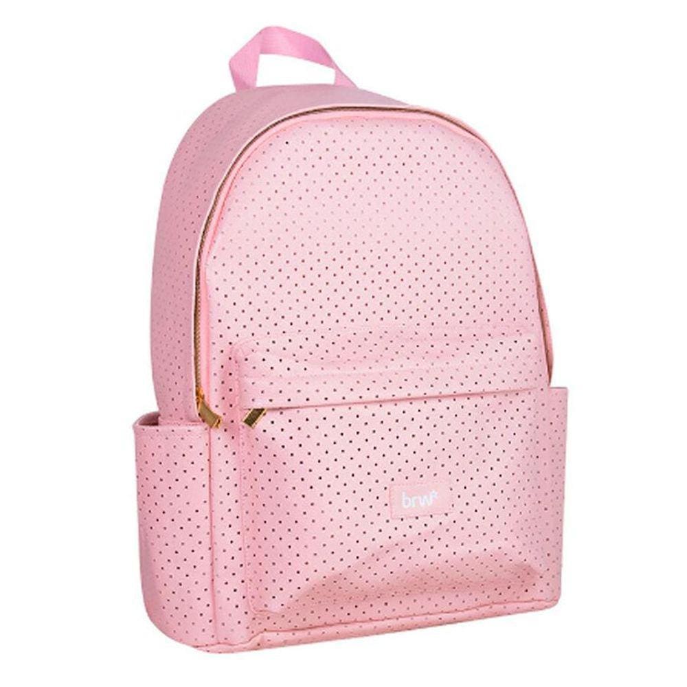 Mochila De Costas Escolar Furadinha Rosa - Brw