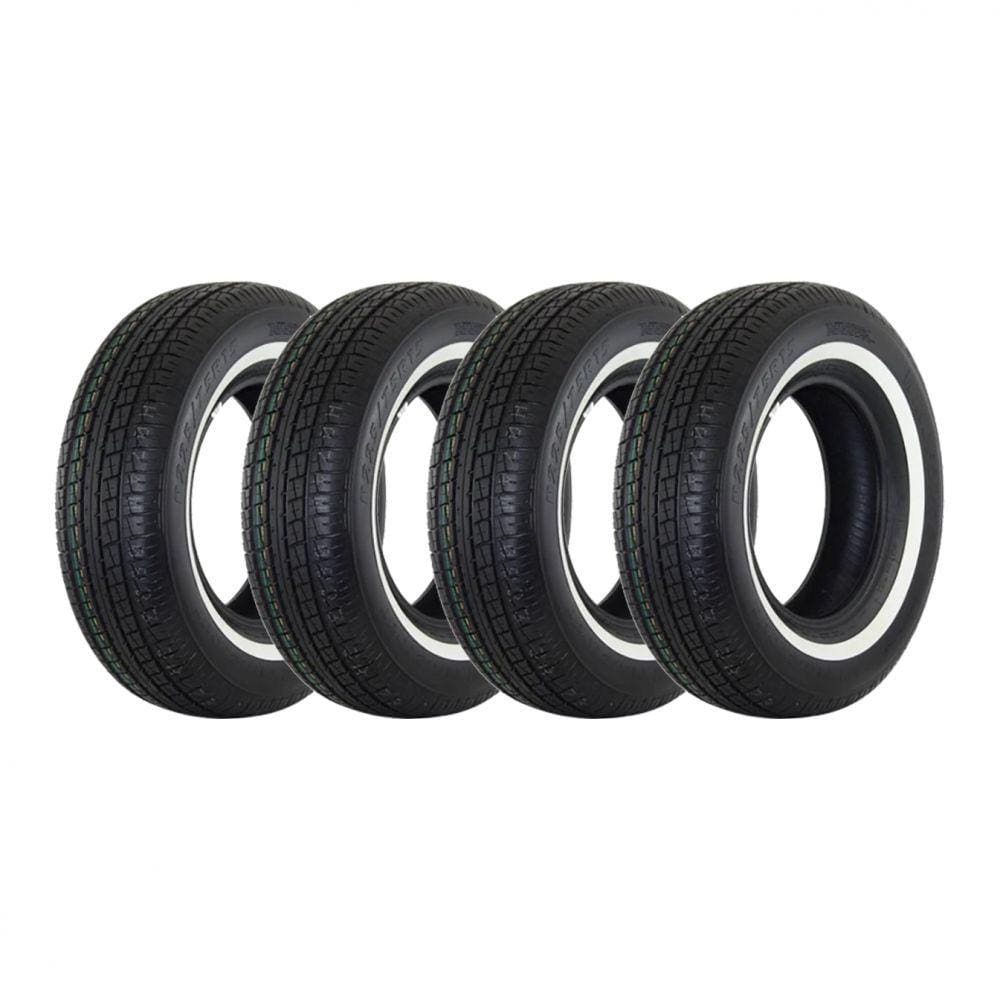Kit 4 Pneus Aplus Aro 15 235/75R15 A868 Faixa Branca 105S