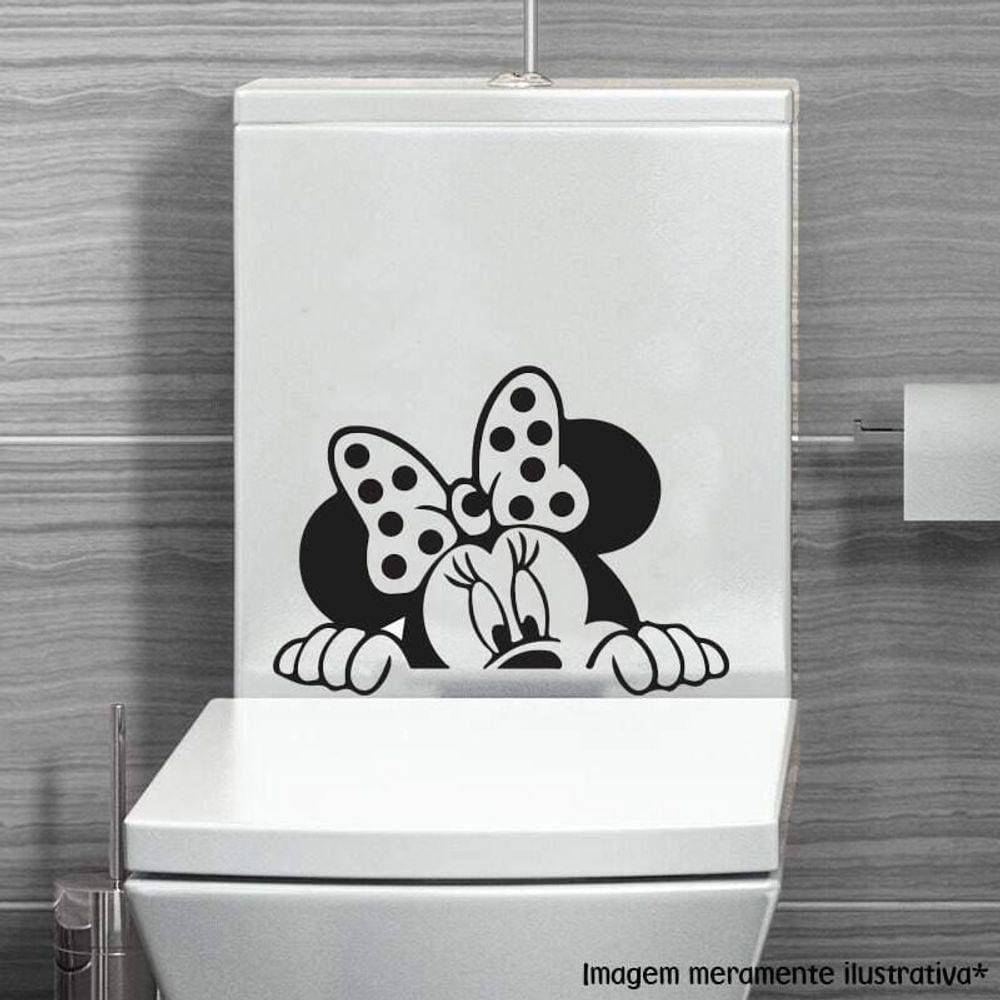 Adesivo Para Vaso Sanitário Minnie Mod2
