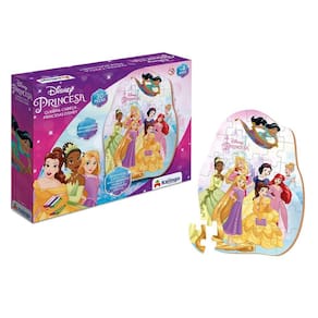 Quebra Cabeça Castelo Princesas Disney Ariel Cinderela Tiana