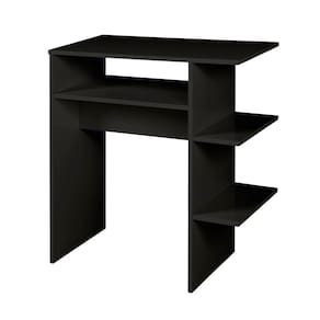 Escrivaninha Preta Mesa de Computador Madeira C/ Prateleira