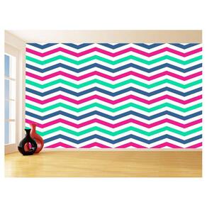 Papel De Parede 3D Sala Chevron Zig Zag Listras 3,5M Zig21