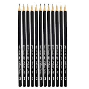 Kit 12 Lápis Preto Grafite Nº2 HB Max Sextavado 1205 - Faber Castell
