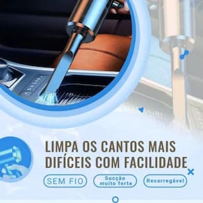 Aspirador Portátil sem Fio 120W 6000Pa 2000mAh Preto