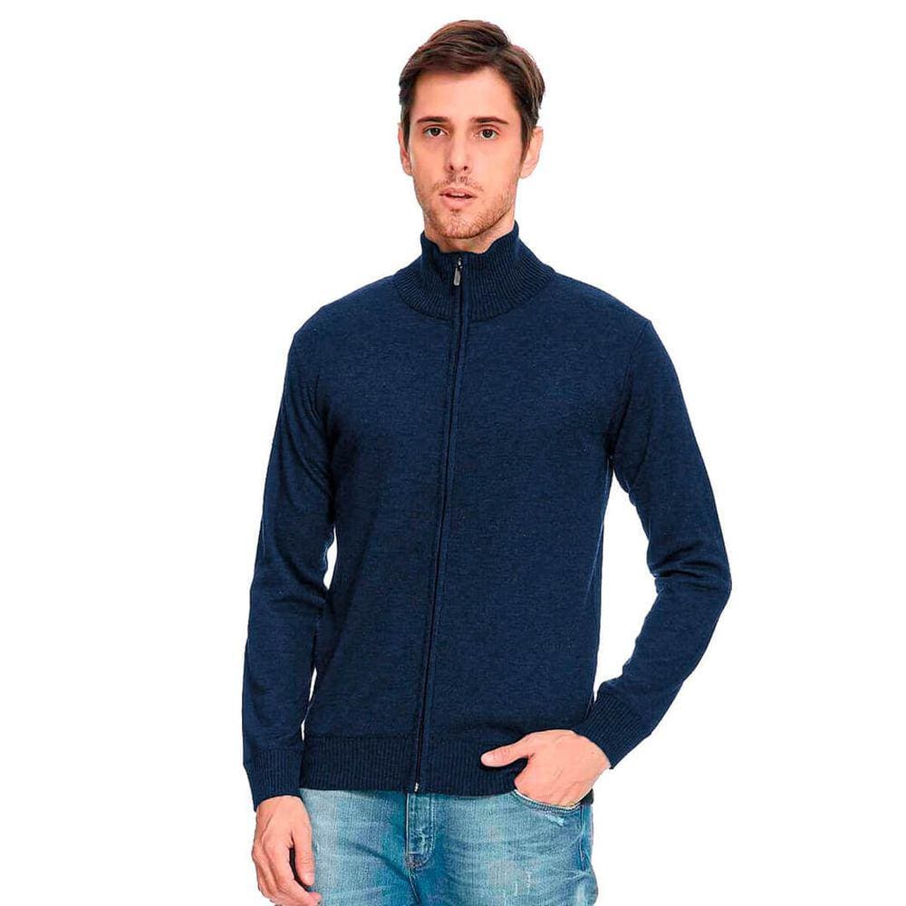 Suéter Tricot Masculino Gola Alta