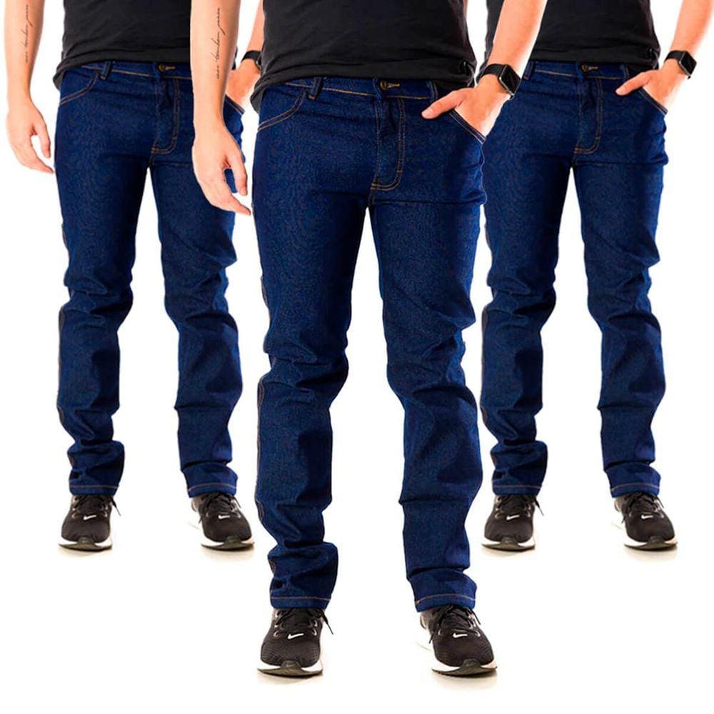 Calças fashion jeans masculina sawary