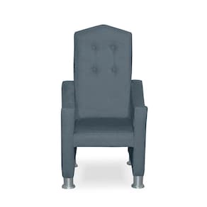 Mini Cadeira Poltrona Infantil Troninho Decorativa Suede Azul Turquesa