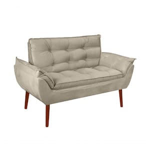 Namoradeira Opala Elegante Suede Bege