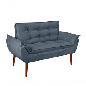 Namoradeira Opala Elegante Suede Azul Turquesa
