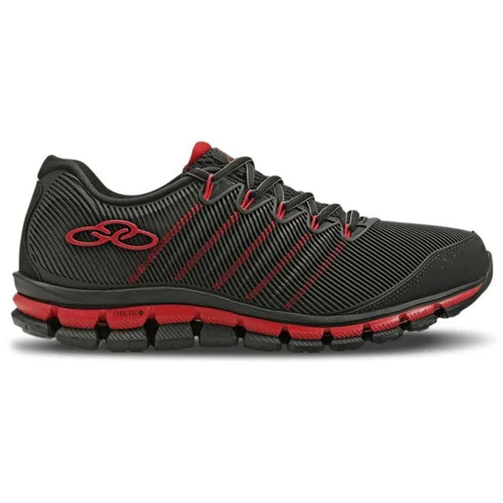 Tênis Olympikus Dynamic Masculino Preto Vermelho Academia