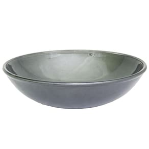 Cuba de Vidro Cinza de Sobrepor para Banheiro Lavabo 35cm