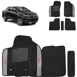 Jogo de Tapete Carpete Strada CD 2020 a 2024 Preto 5 Peças