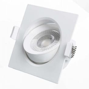 Kit 10 Spot De Embutir Easy Led Quadrado Branco 7W 6500K