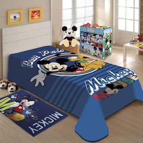 Cobertor Infantil Jolitex Disney Raschel Plus Mickey e Minnie
