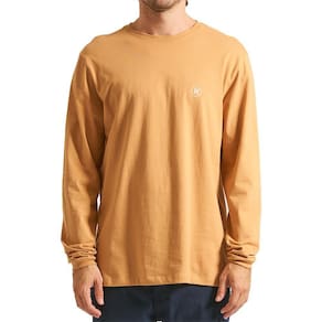 Camiseta Hurley Manga Longa Mini Icon WT24 Mostarda