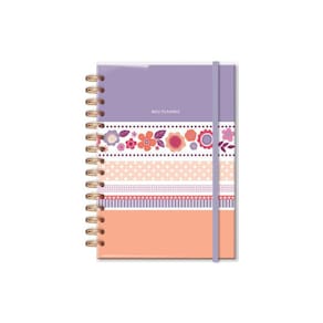 Planner Capa Dura 210 Páginas - Marcador e Adesivos
