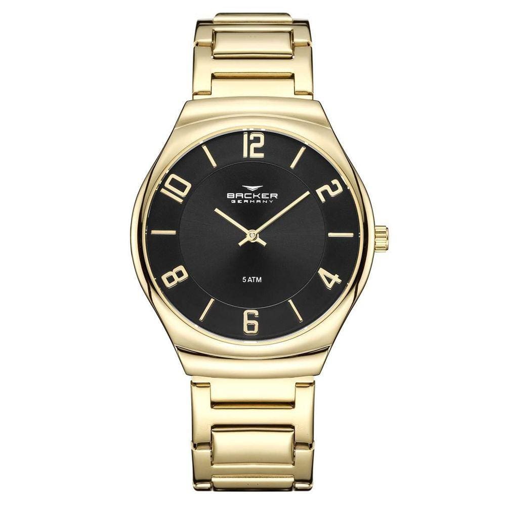 Relógio Backer Feminino Ref: 6323145M Pr Casual Dourado