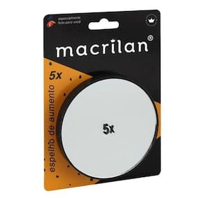 Espelho Aumento Zoom 5X Macrilan Maquiagem Ventosas Es-03