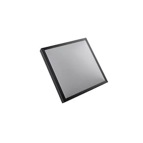 Plafon Alpha Preto Escovado 38cm Led 30W 3 em 1 Bivolt